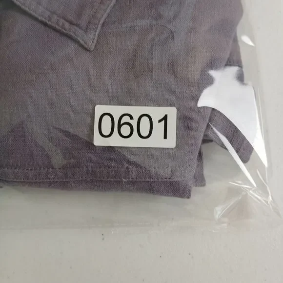 Fashion Bug Linen Blend Jacket Women 22/24 Purple Button Casual Lightweight Top - Picture 7 of 8